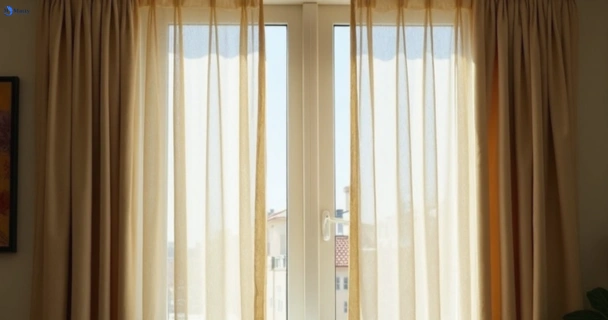 Dusty and dull curtains in gilberton before steam cleaning